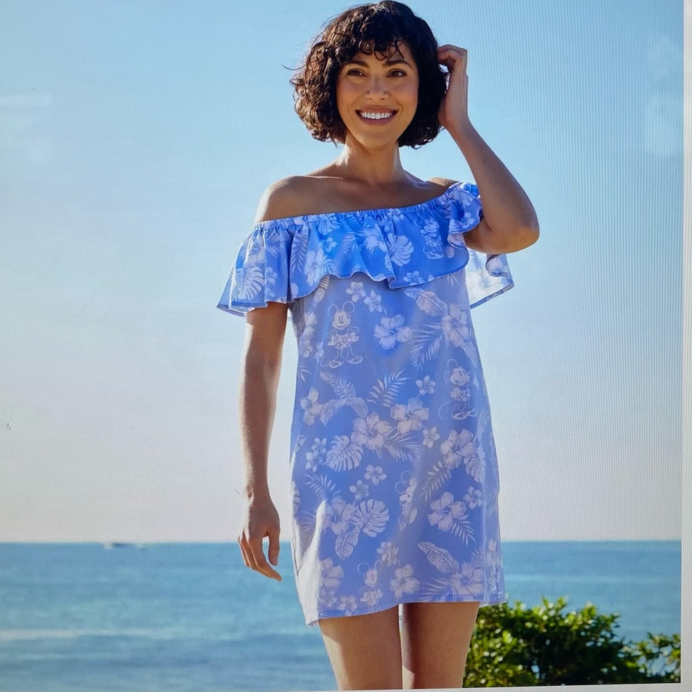 Mickey Mouse off the shoulder dress Tommy Bahamas x Disney parks xl
